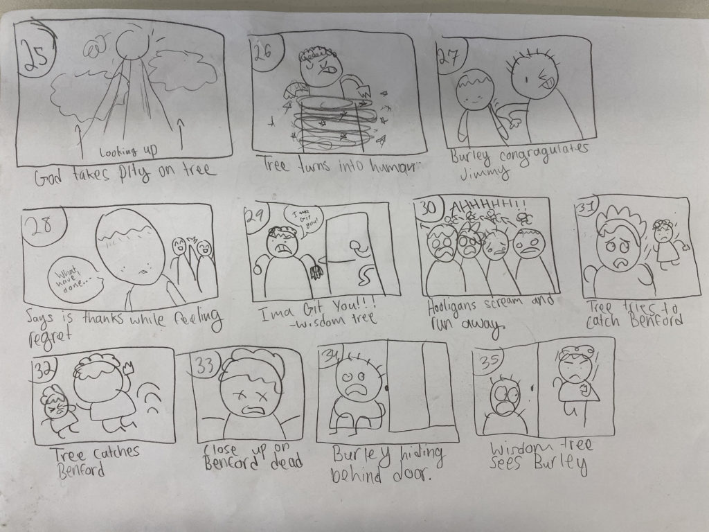 Storyboard for The Wisdom Tree