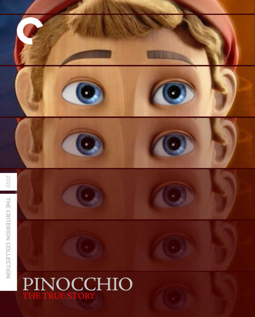 The box art for The Criterion Collection release of Pinocchio: The True Story.