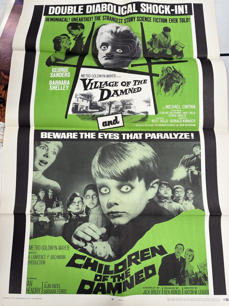 Poster for "Village of the Damned" and "Children of the Damned"