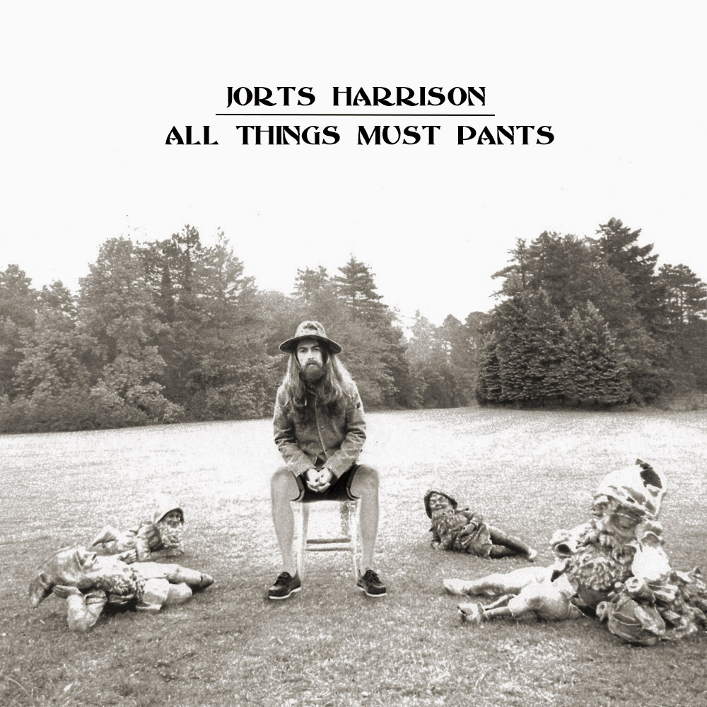 World famous denim enthusiast Jorts Harrison on the cover of his seminal work All Things Must Pants.