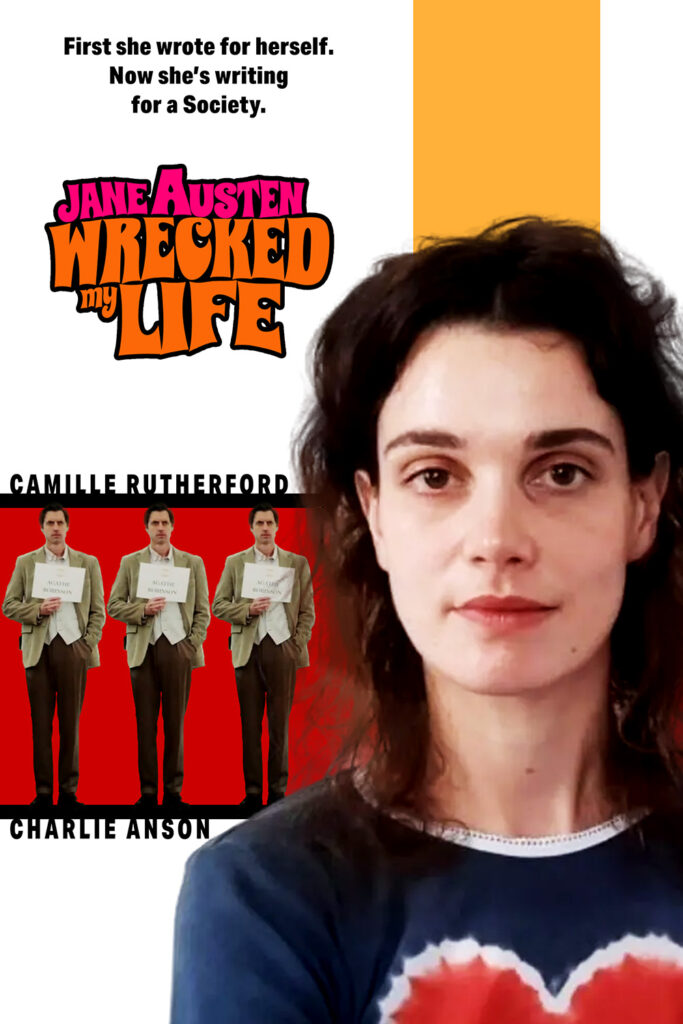 A poster for Jane Austen Wrecked My Life mimicking the poster for Austin Powers: The Spy Who Shagged Me