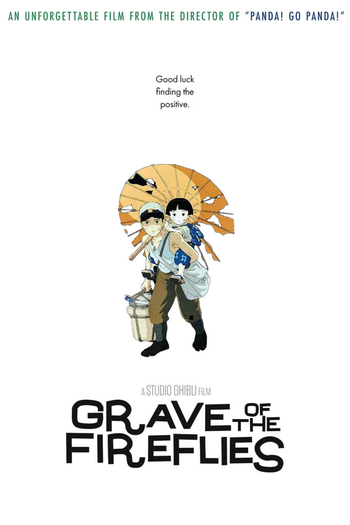 A poster for Grave of the Fireflies mimicking the poster for Ghost World.