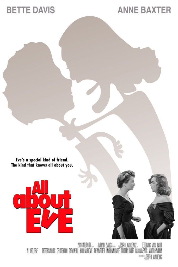 A poster for All About Eve mimicking the poster for What About Bob?.