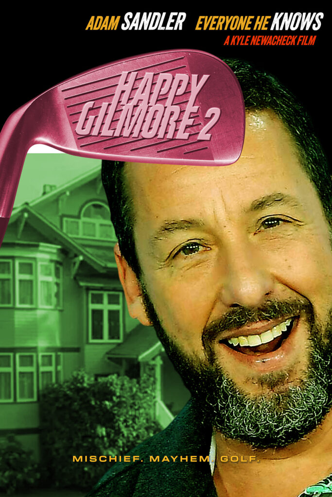 A poster for Happy Gilmore 2 mimicking the poster for Fight Club.