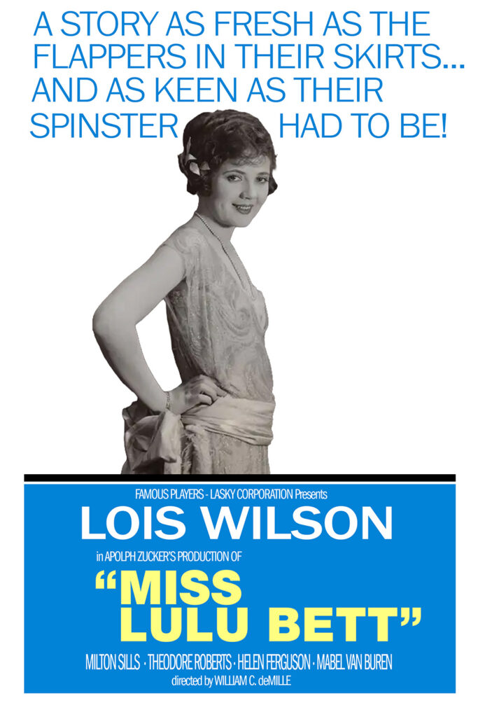 A poster for Miss Lulu Bett mimicking the poster for To Sir, With Love.