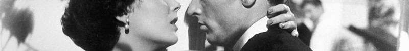 The mouths of Elizabeth Taylor and Montgomery Clift facing each other in A Place in the Sun.