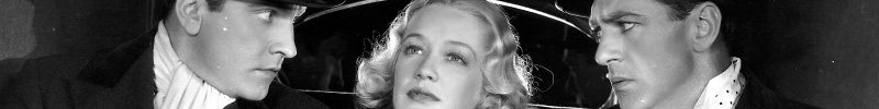 Fredric March, Miriam Hopkins, and Gary Cooper in Design For Living.