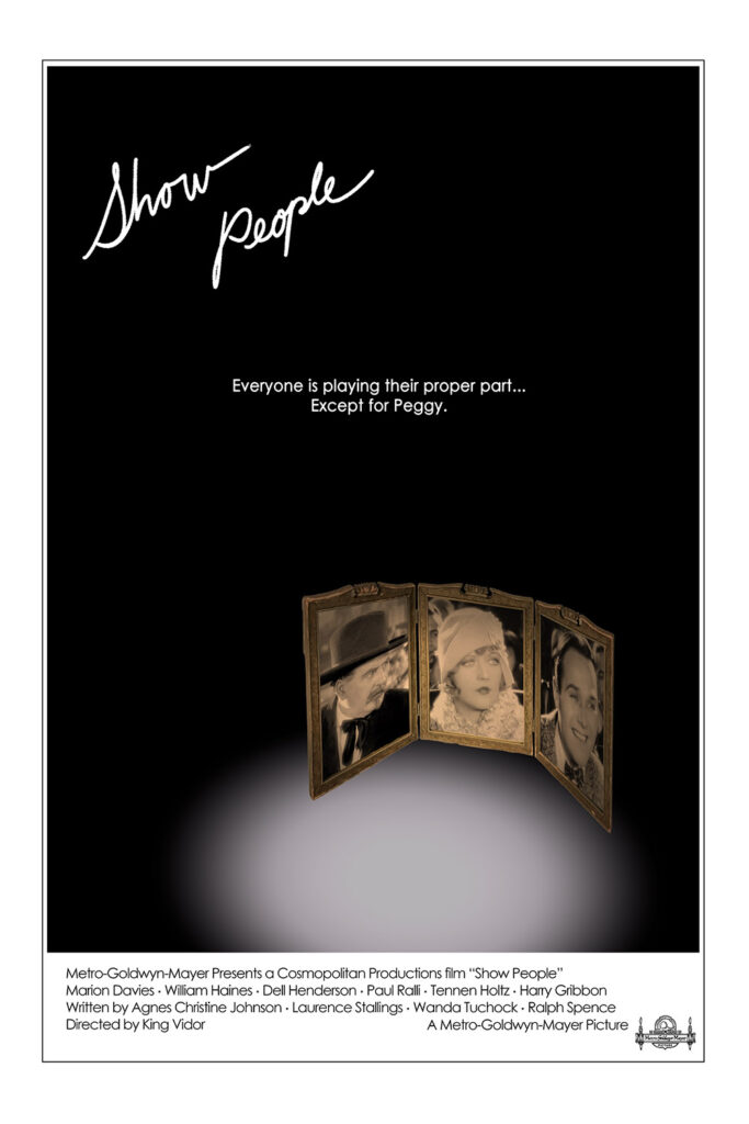 A fake poster for Show people mimicking the poster for Ordinary People.