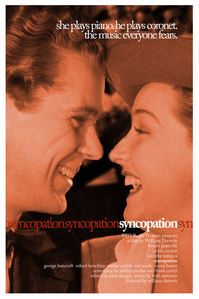 A fake poster for Syncopation mimicking the poster for Endless Love