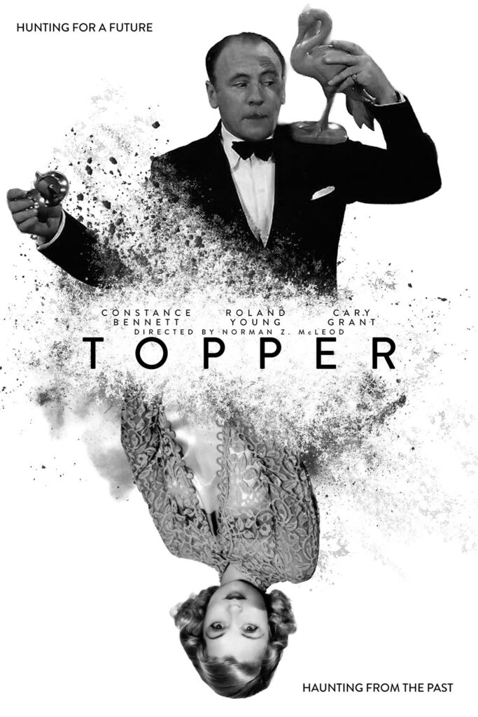 A fake poster for Topper mimicking the poster for Looper.