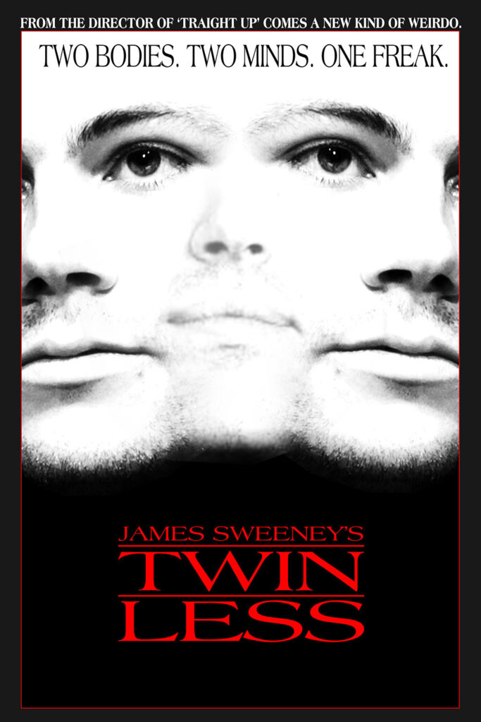 A fake poster for Twinless mimicking the poster for Dead Ringers.