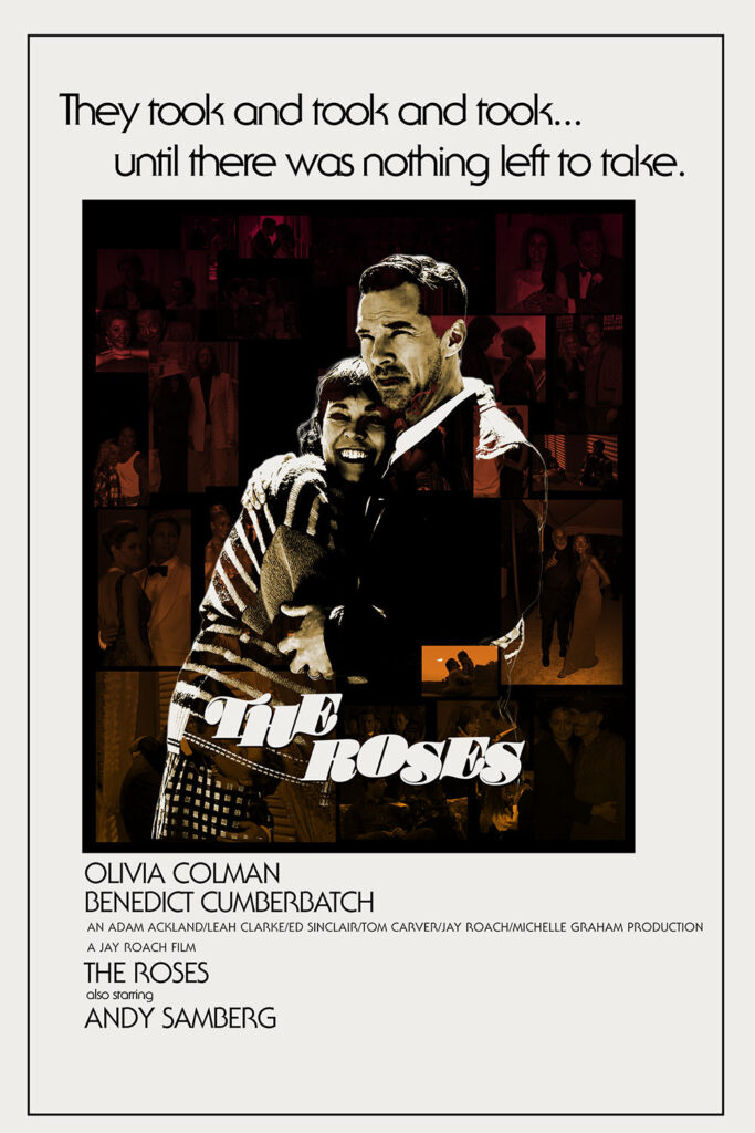 A fake poster for The Roses mimicking the poster for The Rose.