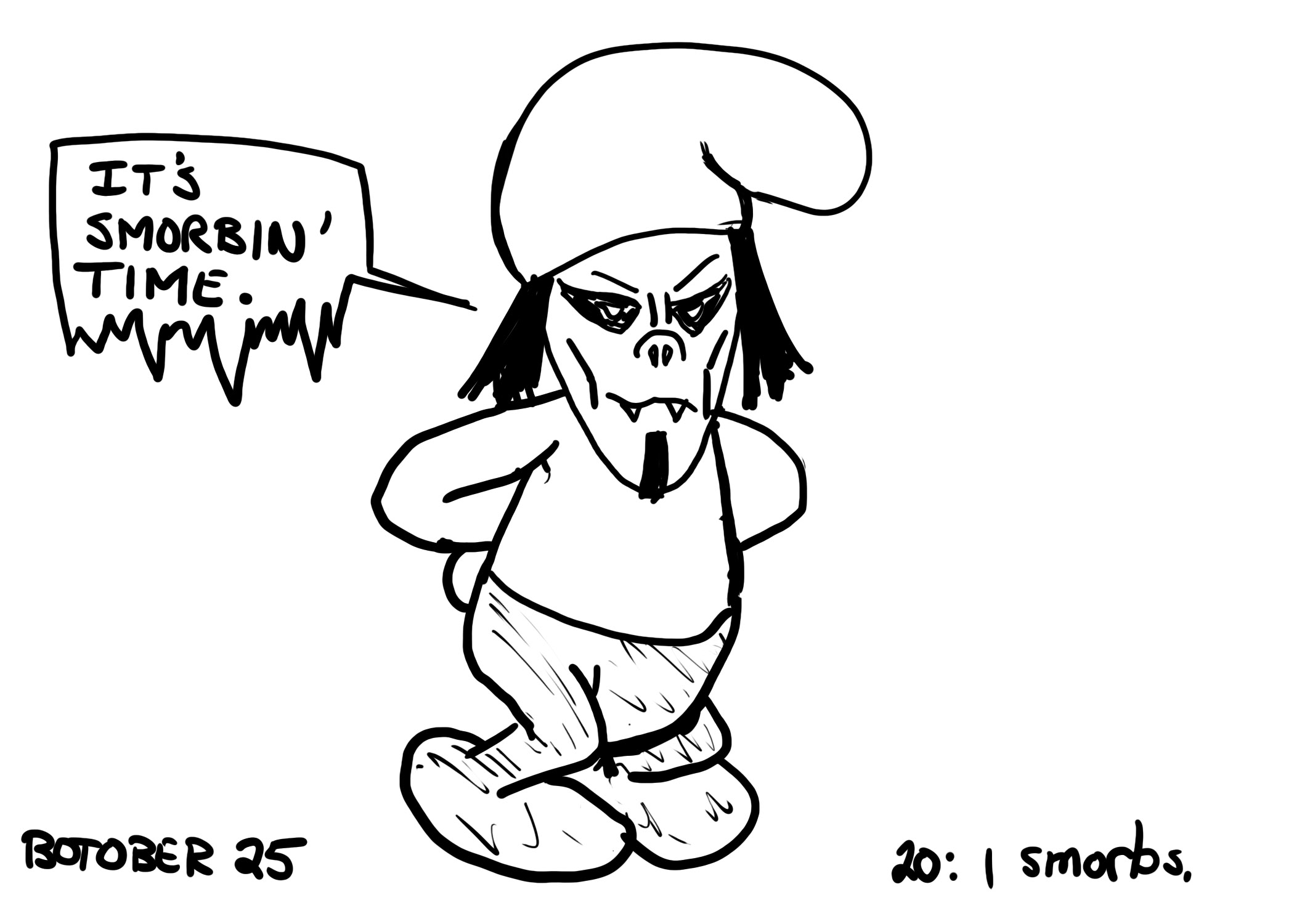 Botober day 22: Spoonfur pie. Also, previous days I forgot to post.