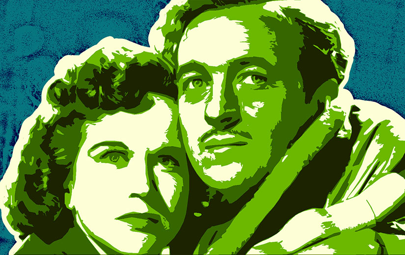 Kim Hunter and David Niven in A Matter of Life and Death.