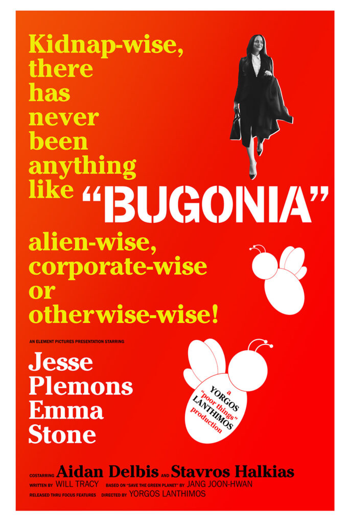 A fake poster for Bugonia mimicking the poster for The Apartment.
