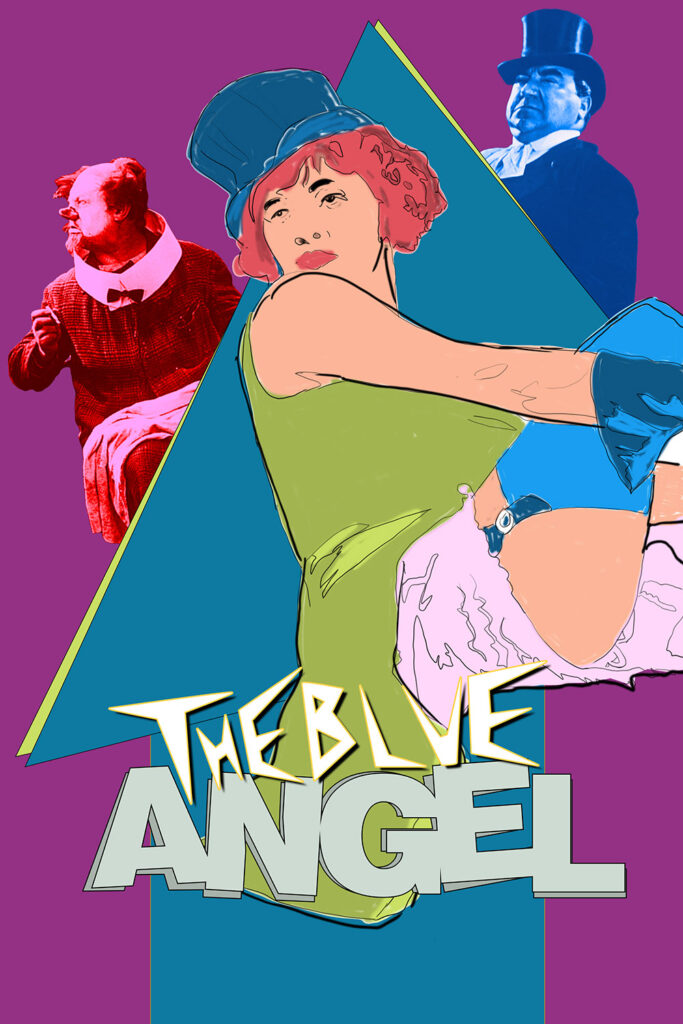 A fake poster for The Blue Angel (poorly) mimicking the poster for Forbidden Zone.