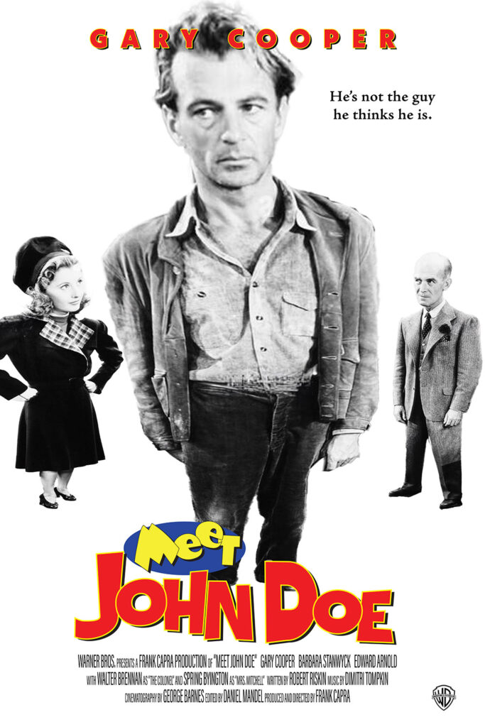 A fake poster for Meet John Doe mimicking the poster for Meet Wally Sparks.