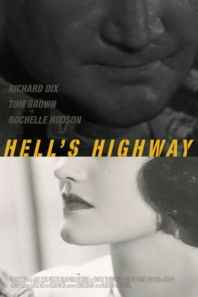 A fake poster for Hell's Highway mimicking the poster for Lost Highway.