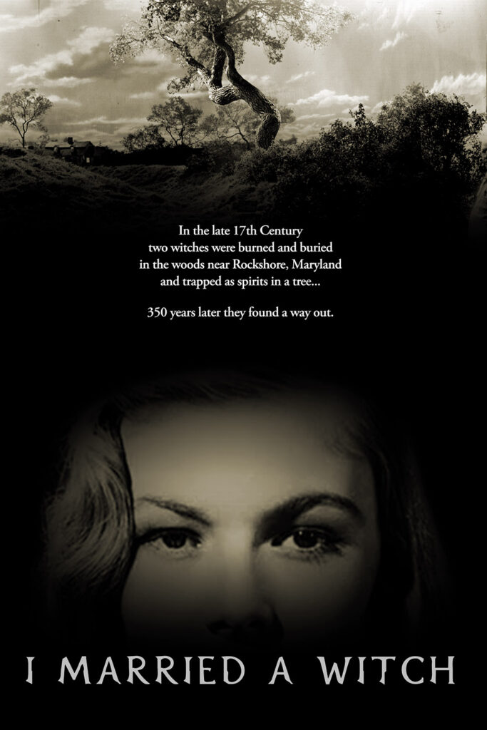 A fake poster for I Married a Witch mimicking the poster for The Blair Witch Project.