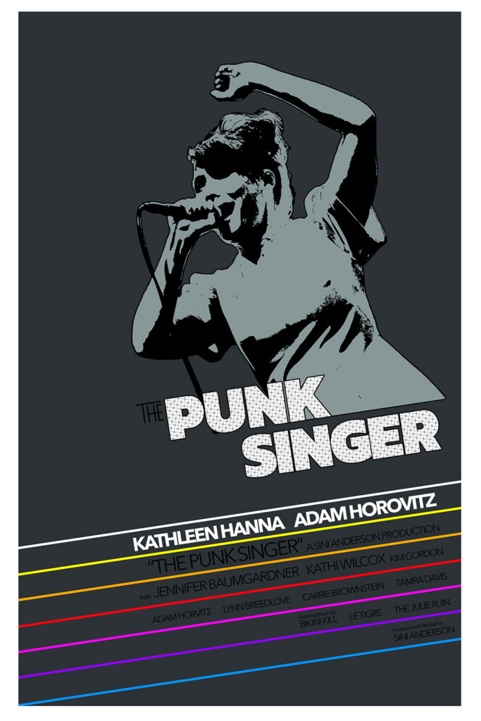 A fake poster for The Punk Singer mimicking the poster for the Neil Diamond version of The Jazz Singer.