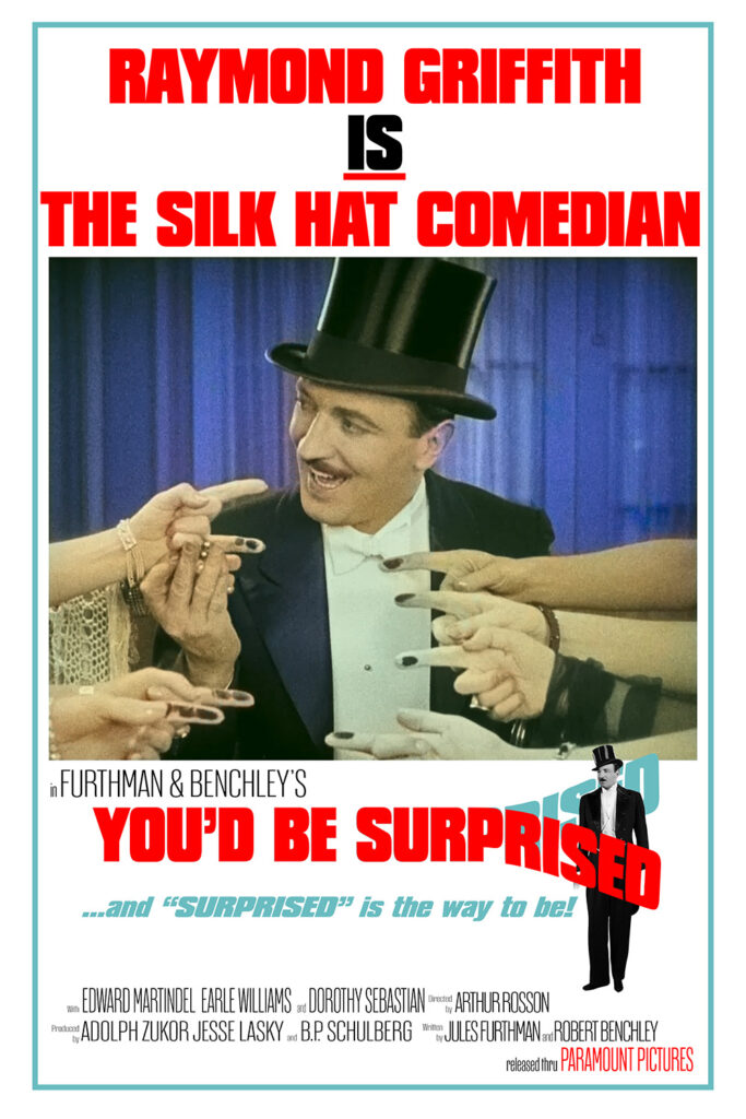 A fake poster for You'd Be Surprised mimicking the poster for You Only Live Twice.