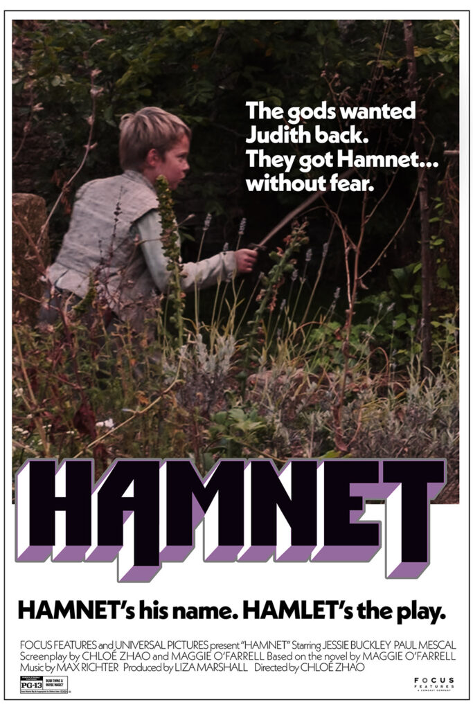 A fake poster for Hamnet mimicking the poster for Shaft.