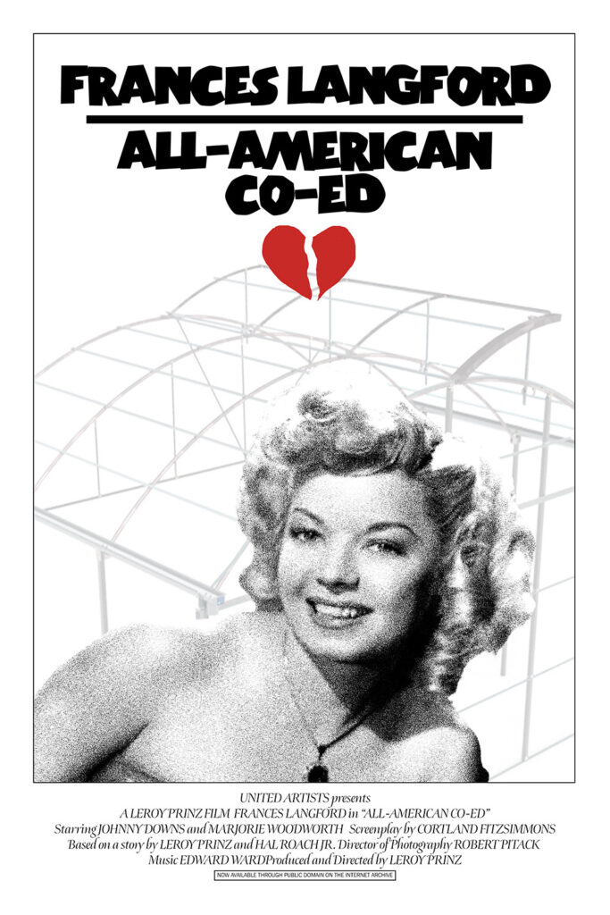 A fake poster for All-American XCo-Ed mimicking the poster for One Flew Over the Cuckoo's Nest.