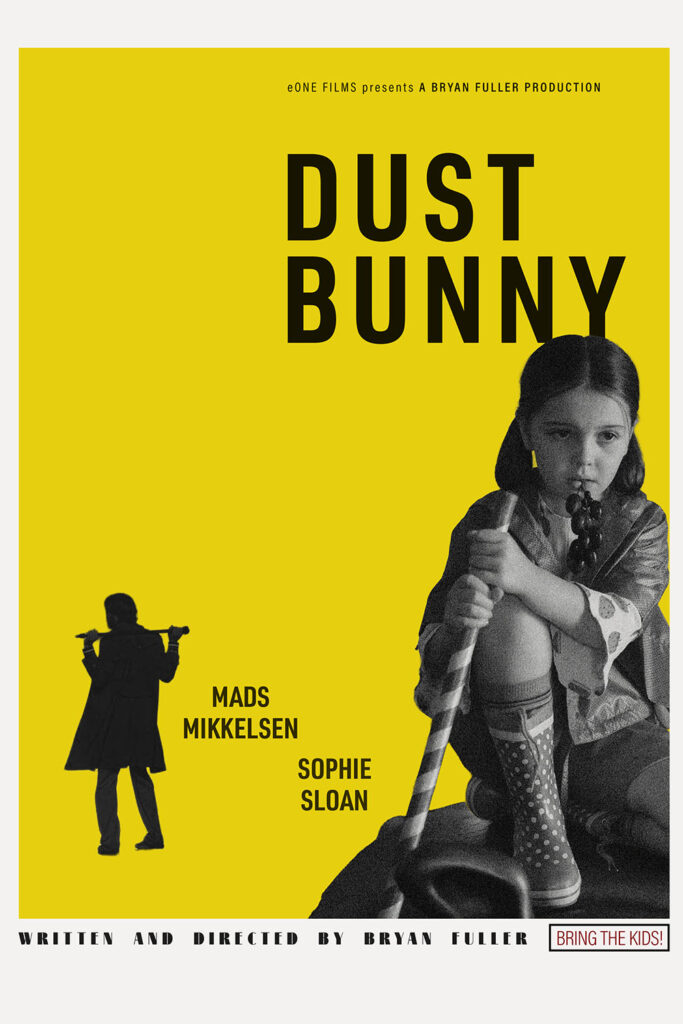 A fake poster for Dust Bunny mimicking the poster for The Brown Bunny