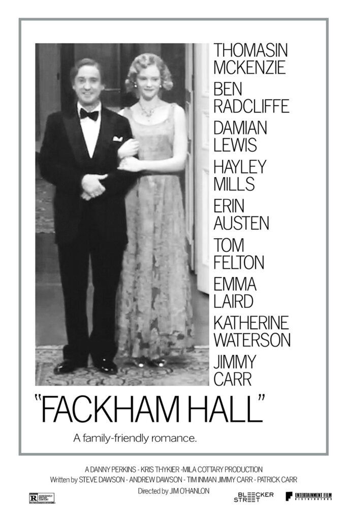 A fake poster for Fackham Hall mimicking the poster for Annie Hall.