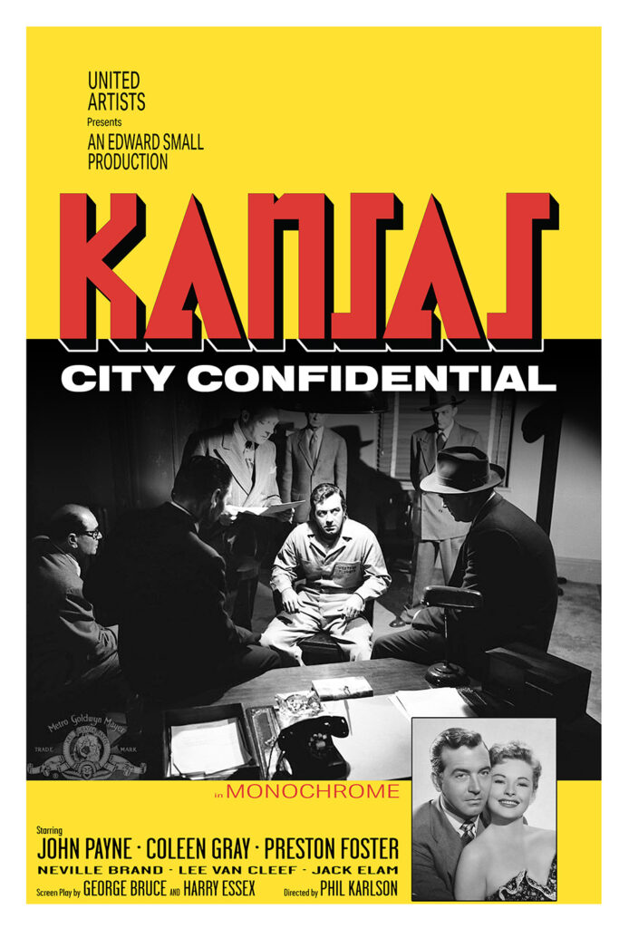 A fake poster for Kansas City Confidential mimicking the poster for Atlantis: The Lost Continent.