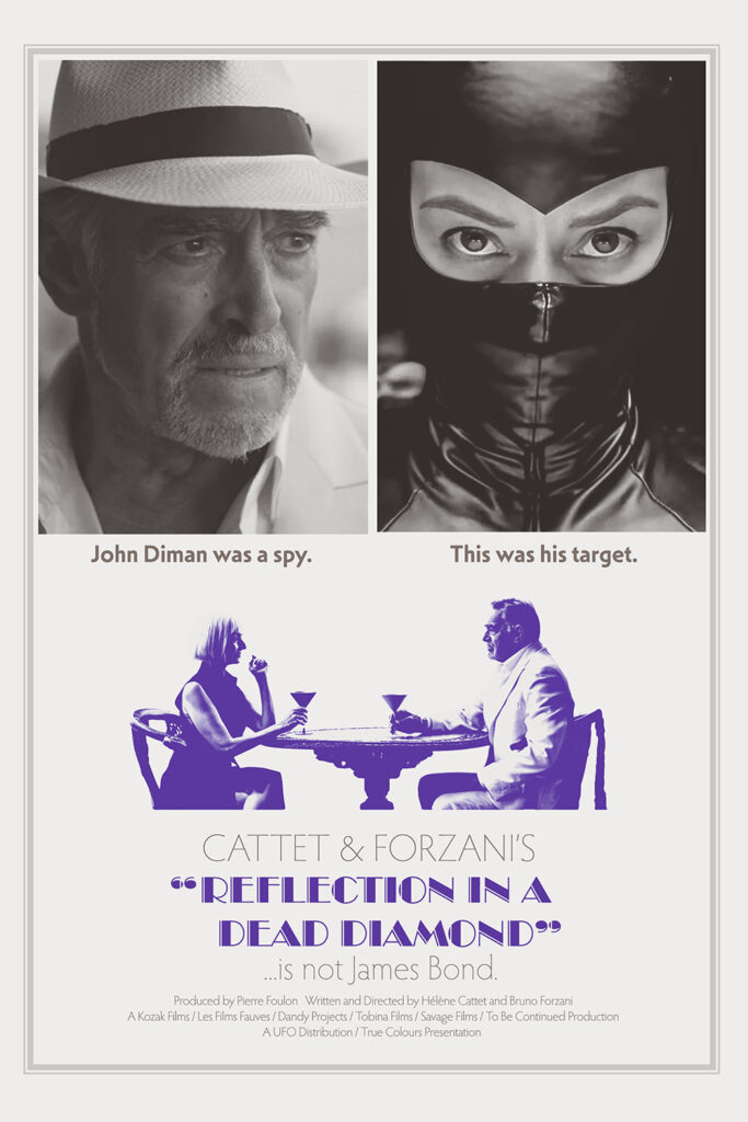 A fake poster for Reflection in a Dead Diamond mimicking the poster for The Boys in the Band.