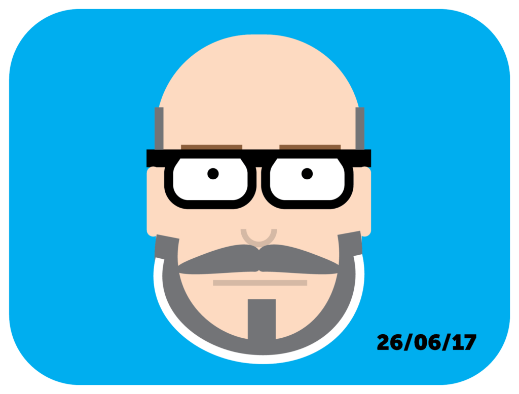 An icon-style self portrait of me with a beard.